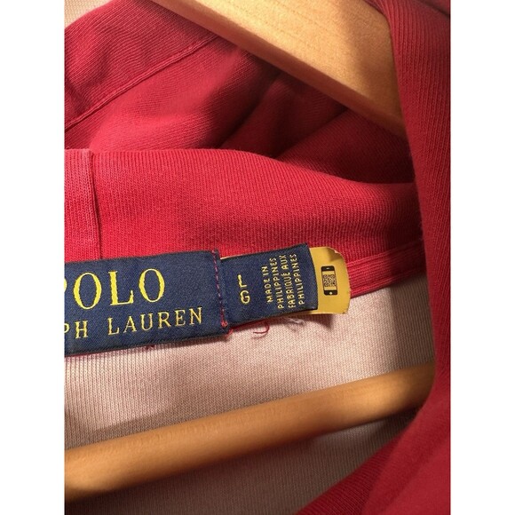 Polo Ralph Lauren Sweatshirt Mens Large Ombre Color Block Hoodie 92 Stadium - Picture 2 of 9
